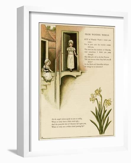 Illustration, from Wonder World-Kate Greenaway-Framed Art Print