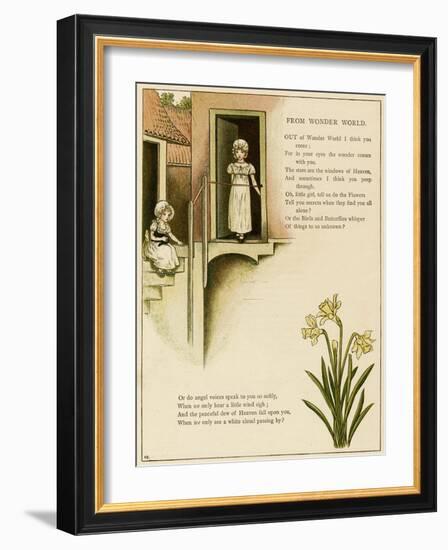 Illustration, from Wonder World-Kate Greenaway-Framed Art Print