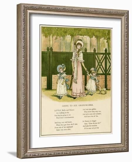 Illustration, Going to See Grandmamma-Kate Greenaway-Framed Art Print