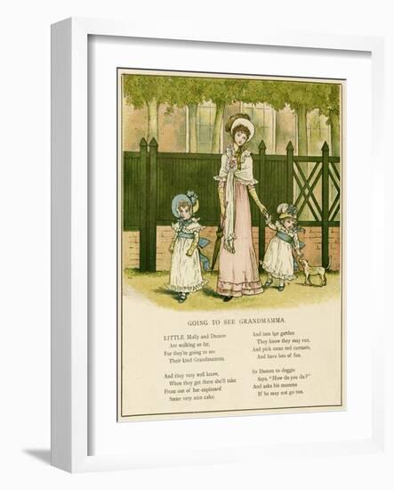 Illustration, Going to See Grandmamma-Kate Greenaway-Framed Art Print