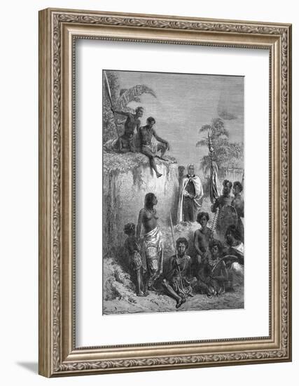 Illustration King Kamehameha of Hawaii-Bettmann-Framed Photographic Print