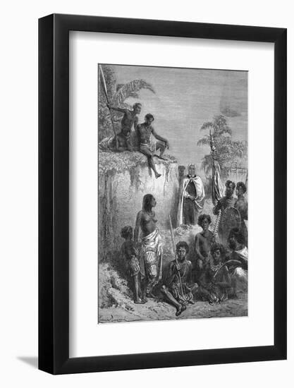 Illustration King Kamehameha of Hawaii-Bettmann-Framed Photographic Print