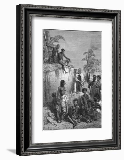 Illustration King Kamehameha of Hawaii-Bettmann-Framed Photographic Print