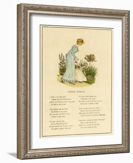 Illustration, Little Phillis-Kate Greenaway-Framed Art Print