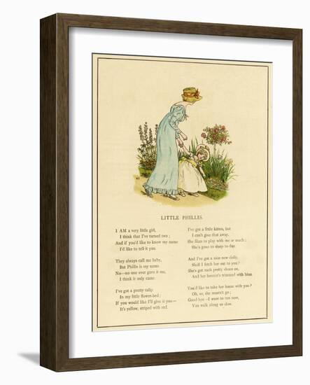 Illustration, Little Phillis-Kate Greenaway-Framed Art Print