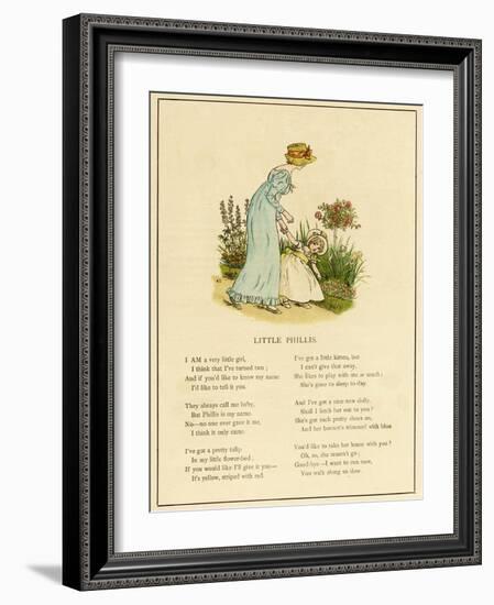 Illustration, Little Phillis-Kate Greenaway-Framed Art Print