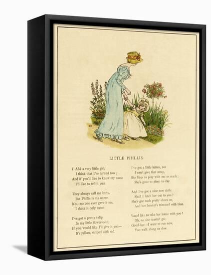 Illustration, Little Phillis-Kate Greenaway-Framed Stretched Canvas