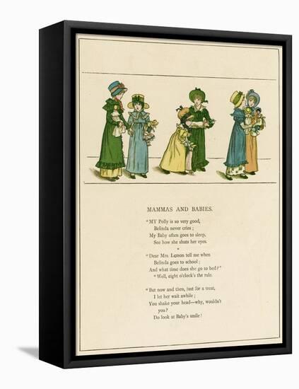 Illustration, Mammas and Babies-Kate Greenaway-Framed Stretched Canvas