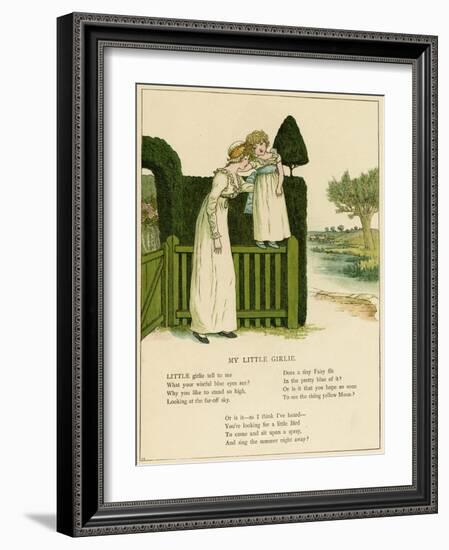 Illustration, My Little Girlie-Kate Greenaway-Framed Art Print