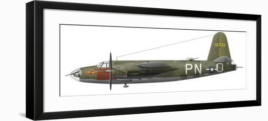 Illustration of A-B-26 Marauder-Stocktrek Images-Framed Art Print