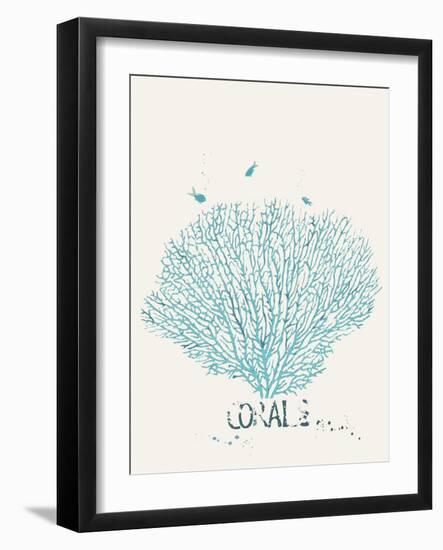 Illustration of a Fan Coral-Milovelen-Framed Art Print