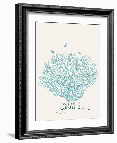 Illustration of a Fan Coral-Milovelen-Framed Art Print