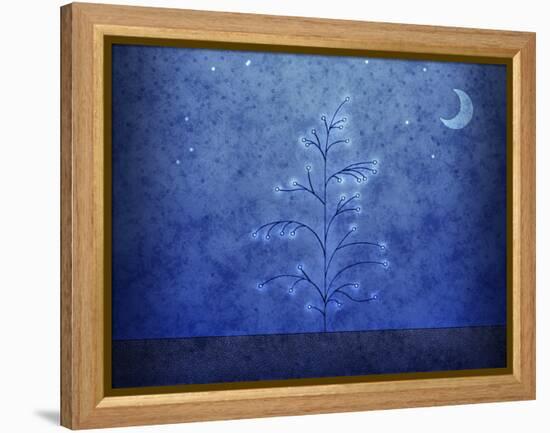 Illustration of a First Snowfall-null-Framed Premier Image Canvas