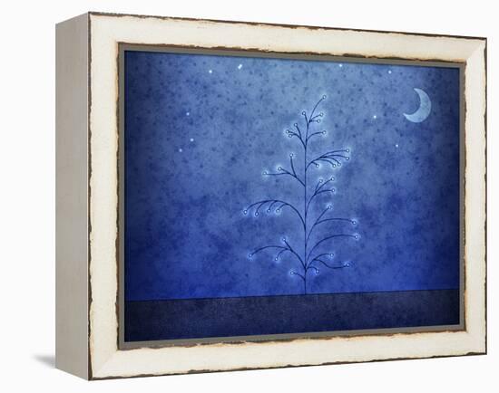 Illustration of a First Snowfall-null-Framed Premier Image Canvas