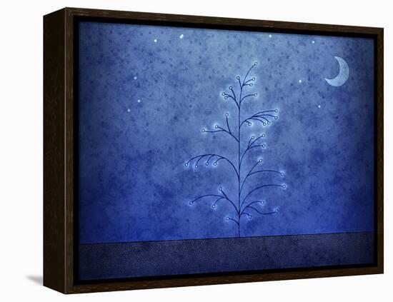 Illustration of a First Snowfall-null-Framed Premier Image Canvas