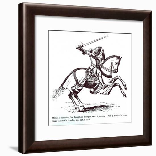 Illustration of a Knight Templar-null-Framed Giclee Print