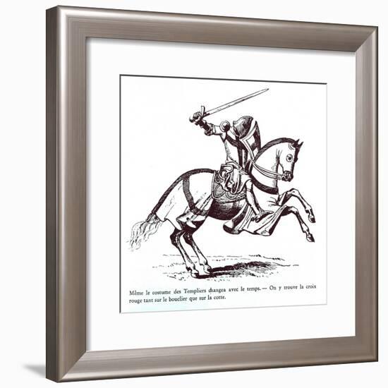 Illustration of a Knight Templar-null-Framed Giclee Print