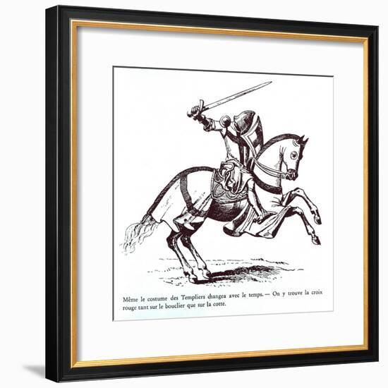 Illustration of a Knight Templar-null-Framed Giclee Print