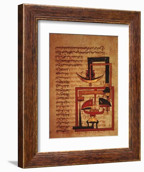 Illustration of a mechanical device, Islamic, Egypt-Werner Forman-Framed Photographic Print