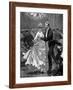 Illustration of a Victorian Era Couple Dancing at a Ball-null-Framed Photographic Print