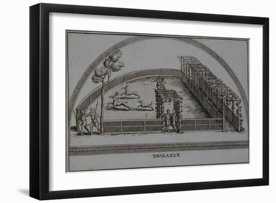 Illustration of an Enclosure for Stag Hunting-Pietro Santo Bartoli-Framed Giclee Print