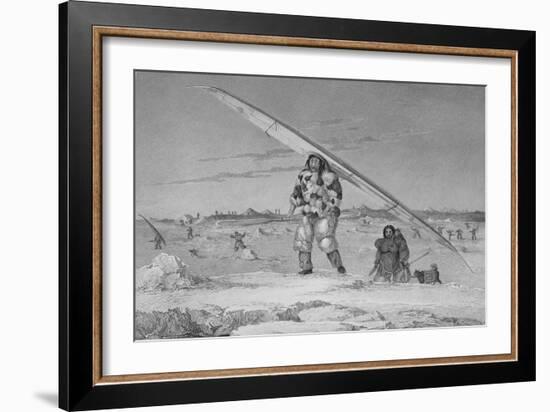 Illustration of an Inuit Family of Igloolik-Edward Finden-Framed Giclee Print