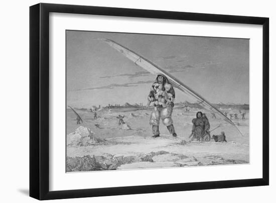 Illustration of an Inuit Family of Igloolik-Edward Finden-Framed Giclee Print