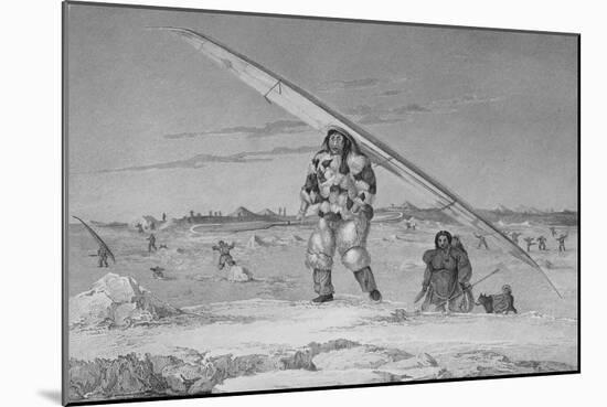 Illustration of an Inuit Family of Igloolik-Edward Finden-Mounted Giclee Print
