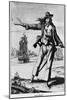 Illustration of Ann Bonney the Pirate-null-Mounted Giclee Print