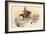 Illustration of Baron Von Munchausen on Horseback by Albert Robida-Stefano Bianchetti-Framed Giclee Print