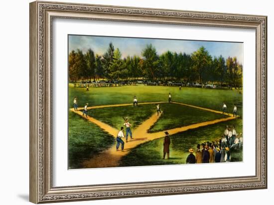 Illustration of Baseball Game-Bettmann-Framed Giclee Print