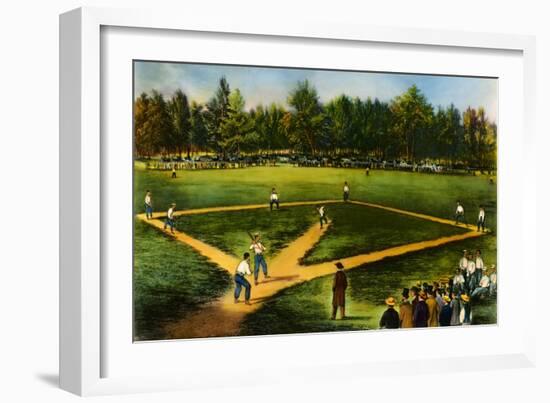 Illustration of Baseball Game-Bettmann-Framed Giclee Print