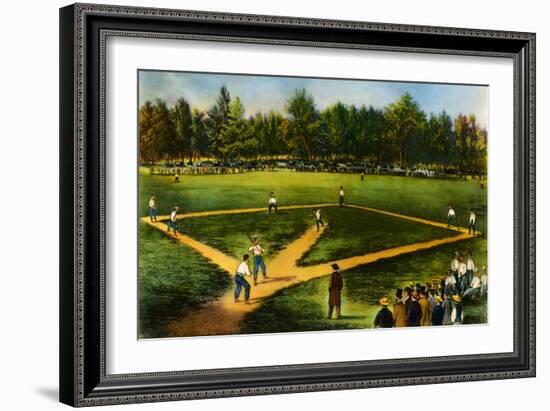 Illustration of Baseball Game-Bettmann-Framed Giclee Print