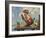 Illustration of Boy Hooking Bait-null-Framed Giclee Print