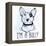 Illustration of Bull Terrier with Funny Slogan.-Katja Gerasimova-Framed Stretched Canvas