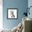 Illustration of Dressed up Giraffe Hipster-mart_m-Framed Art Print displayed on a wall