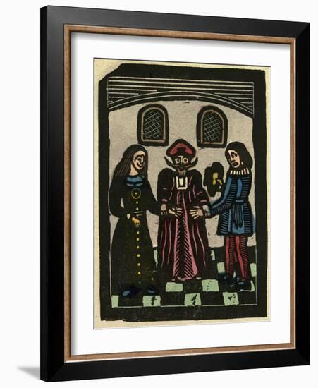 Illustration of English Tales Folk Tales and Ballads, a Wedding-null-Framed Giclee Print