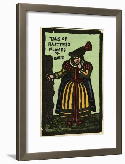 Illustration of English Tales Folk Tales and Ballads. a Woman. Talk of Flames and Darts-null-Framed Giclee Print
