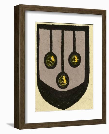 Illustration of English Tales Folk Tales and Ballads, Coat of Arms-null-Framed Giclee Print