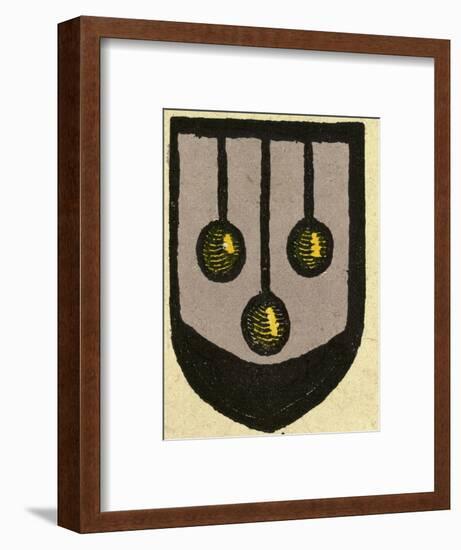 Illustration of English Tales Folk Tales and Ballads, Coat of Arms-null-Framed Giclee Print