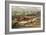 Illustration of Fishing Tackle with a Trout and a Charr-Bettmann-Framed Giclee Print