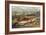 Illustration of Fishing Tackle with a Trout and a Charr-Bettmann-Framed Giclee Print