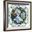 Illustration of Flower Blue Forget-Me-Not-Vertyr-Framed Art Print