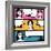 Illustration of Girl in Style Pop Art-incomible-Framed Art Print