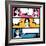 Illustration of Girl in Style Pop Art-incomible-Framed Art Print