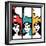 Illustration of Girl in Style Pop Art-incomible-Framed Art Print