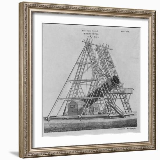 Illustration of Herschel's Giant Telescope-null-Framed Giclee Print