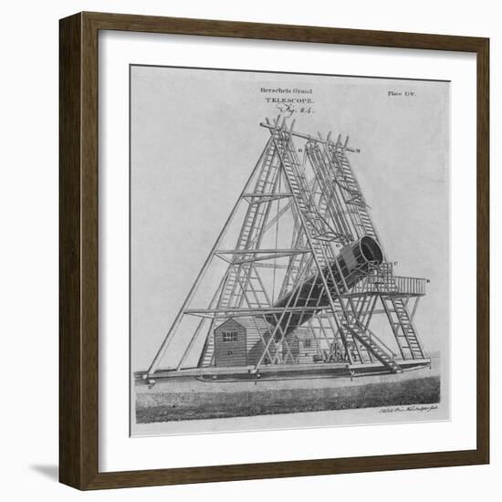 Illustration of Herschel's Giant Telescope-null-Framed Giclee Print