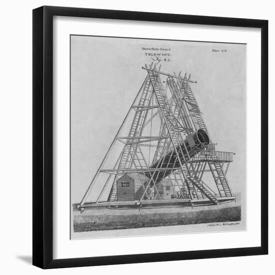 Illustration of Herschel's Giant Telescope-null-Framed Giclee Print