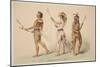 Illustration of Lacrosse Players, from 'Illustrations of the Manners, Customs & Conditions of the N-George Catlin-Mounted Giclee Print